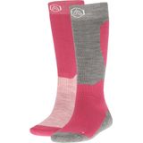 Apollo - Skisokken - Roze - Unisex - 2-Paar