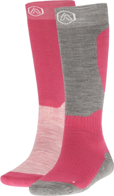 Apollo - Skisokken - Roze - Unisex - 2-Paar