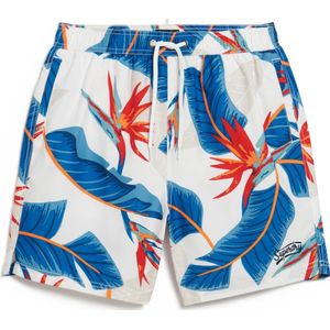 Superdry Broek Hawaiian Print 17 Swim Short M3010232a Optic Paradise Mannen Maat - XL