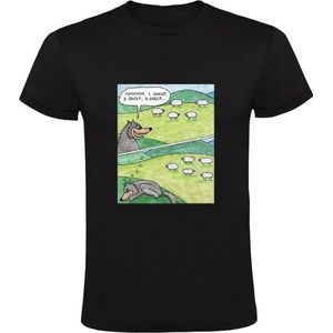 Schapen tellen Heren T-shirt - schaap - wolf - slapen - dieren - humor - grappig