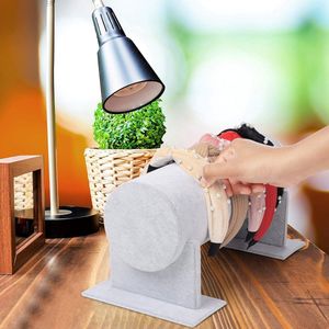 Grijs fluwelen haarband, standaard/sieradenhouder, display, afneembare T-vormige standaard voor haarband, haaraccessoires, haarbanden, hoofdbandhouder