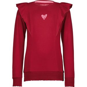 4PRESIDENT T-shirt meisjes - Burgundy - Maat 104 - Meiden shirt