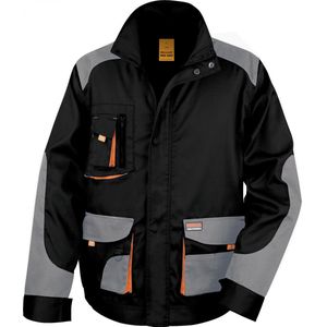 Jas Unisex XL (47 UK) Result Lange mouw Black / Grey / Orange 80% Polyester, 20% Katoen