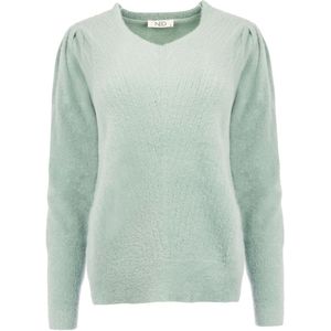 NED Trui Belins Ls Rmj Furry Knit 25w1 U172 02 3002 Cameo Blue Dames Maat - XS