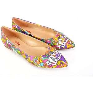 GOBY - Patroon - Ballerinas - Sandalen - Hoge kwaliteit - Handmade - Meisjesprint - Maat 41