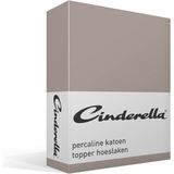 Cinderella Weekend - Topper Hoeslaken (tot 15 cm) - Katoen - 200x210 cm - Taupe