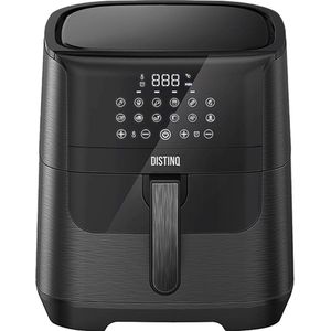 DistinQ Heteluchtfriteuse XXL AirFryer - 1800Watt - Inhoud 6,5 liter - Zwart