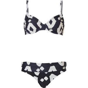 Pastunette Beach - Bikiniset - Zwart/Wit - Beugel - Maat 44