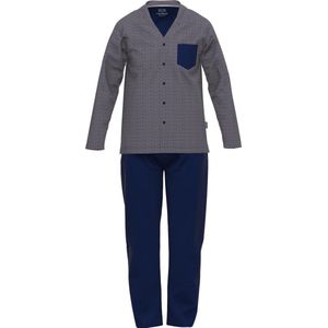 CECEBA Seoul heren doorknoop pyjama - blauw - Maat 2XL