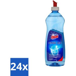 At Home - Clean - Vaatwasser Glansspoelmiddel - Glasbeschermend - 500 ml - Voordeelverpakking - 24 stuks