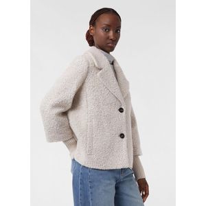 COMMA - Tussenjas - Lichtbeige - Korte Pasvorm - Klassieke Mantel