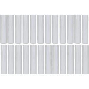 Zeynomax - 24 Stuks Vervangende Katoenen Lonten voor Aromatherapie Etherische Olie-Inhalator - Natuurlijke Vervanging Onderdelen.