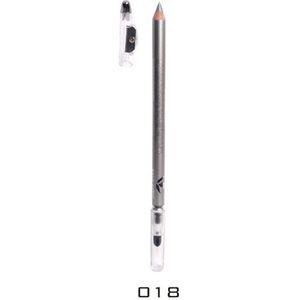 Easy Paris - Oogpotlood en Lippotlood - Extra Waterproof - Zilver Grijs - Gris Plata - Met puntenslijper en smudger/vervager - Nummer 018 - 1 Stuks