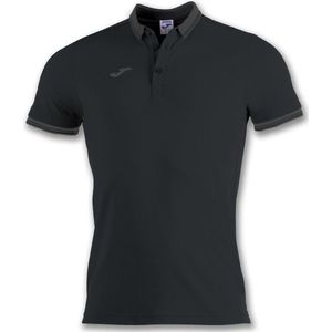 Joma Bali II Polo Kinderen - Zwart | Maat: 3XS (140)