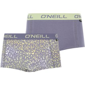 O'Neill dames boxershorts 2-pack - animal blue print - maat S