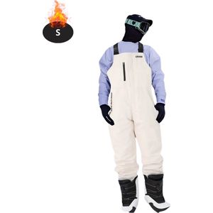 Bovista Skipak - SkiBroek - Skijas - Ski Suit - Wintersport - Heren - 2-Delig - Beige - Maat S