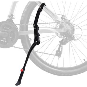Fietsstandaard Universele aluminium zijstandaard Stabiele fiets in hoogte verstelbaar met antislip rubberen basis Fietsstandaard voor 26-29 inch mountainbike/racefiets/MTB/BMX