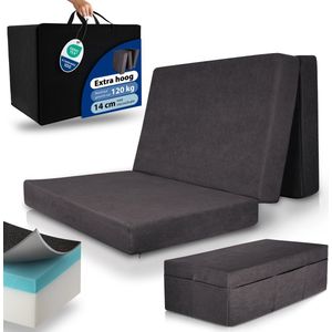 Beautissu - VS95 - Vouwmatras - 200x120x14 cm - Traagschuim - Inclusief Rits en Draaggreep