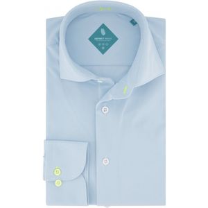 District Indigo - Lange Mouw Overhemd - Blauw - Katoen