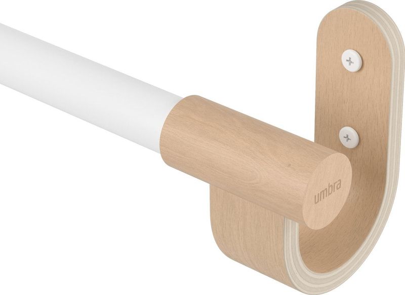 Umbra - Bellwood - Gordijnroede - Wit/Natuurlijk - Inclusief Beugels en Hardware