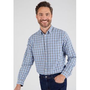 Damart - Ruitjesoverhemd - Heren - Blauw - 39/40