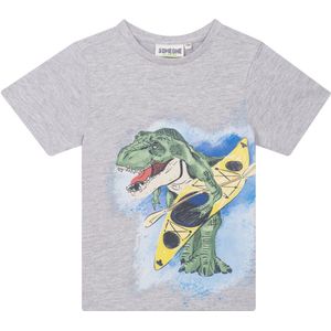 Someone - T-shirt - Maat 128 - Jongens - Grey Melange -