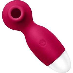 Cupitoys® Luchtdruk vibrator klein - 12,2cm - Rood - 7 standen - Vibrators voor vrouwen en mannen - Sex toys voor vrouwen en mannen