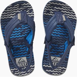 Reef Little Ahi Jongens Slippers - Blauw - Maat 23/24