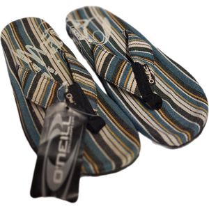O'NEILL-ZEN-BLEU STRIPED SLIPPER-SIZE 42
