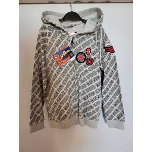 Spiderman vest - jas - capuchon - katoen - maat 122/128 - 7-8 jaar