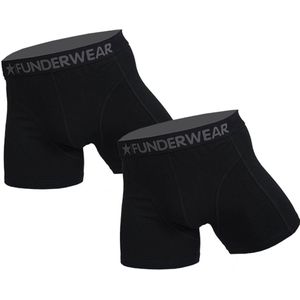 Funderwear 2 pak heren boxer zwart - Zwart - XXXL