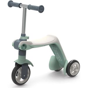 Smoby - Switch-Fiets en Scooter - Blauw - Metalen Frame - Geschikt voor Kinderen vanaf 18 Maanden