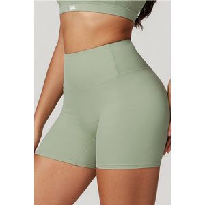 Sports Shorts Dames – Sage – Stretch & Comfort – Fitness, Yoga & Pilates – Sneldrogend – S