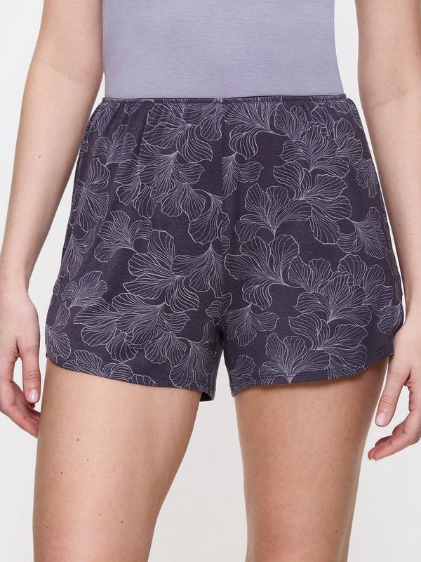 TRIUMPH - Aura Spotlight - Short - Grijze Bloemenprint - Modal