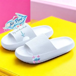 Klikkopers® - Cloud Slides - Slippers - Badslippers - Sloffen - Verdikte - Lichtgewicht - Super Zacht aan je Voeten - Anti-Slip - Wit - 36-37 - Ademend 2025 Ontwerp