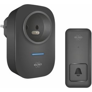 ELRO DB4000 Draadloze Kinetische Deurbel Set - Plug-in Ontvanger - Geen Batterijen