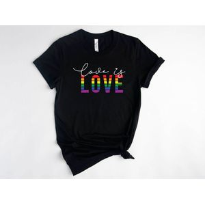 Lykke LGBTQ Unisex T-Shirt| Love is Love T-shirt| Pride | Rainbow | Maat S