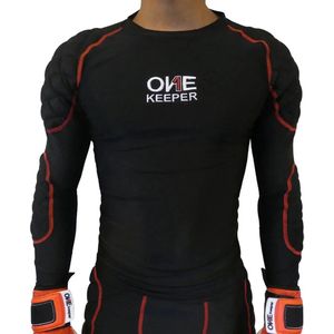 Onekeeper padded compressie shirt in de kleur zwart.