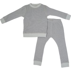 Lodger Pyjama maat 80 - Tweedelig - Ademend - Duurzaam katoen - 9-12M - Grijs