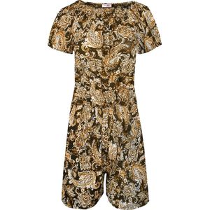 Dames jumpsuit fantasie bruin one size XS t/m S