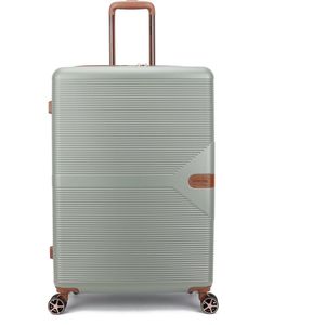 Decent Stella Grote Koffer - 77 cm -108 Liter - TSA Slot - Lichtgroen