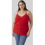 VERO MODA - Vmana S/L Lace Top - Goji Berry - Dames Top