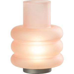 J-Line lamp Ringen - glas - roze - LED