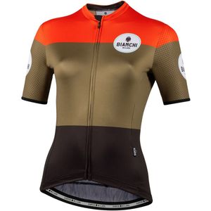 Bianchi Milano GORDONA Fietsshirt korte mouwen Dames Rood Groen - ROSSO VERDE OLIVA - L