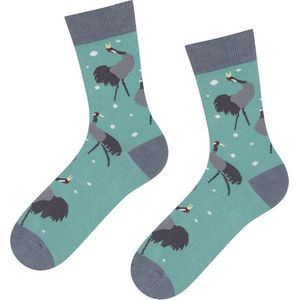 vrolijke sokken Pauw maat 35 - 40
