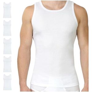 Heren onderhemd 5-pack - mouwloos tanktop van 100% katoen