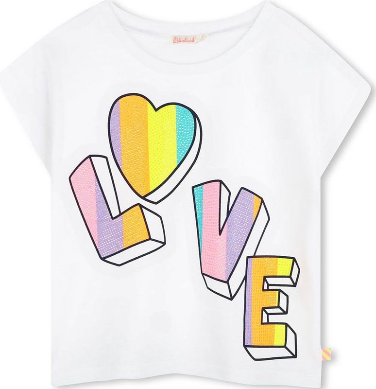 Billieblush U21036 T-shirt Met Korte Mouwen Wit 3 Years Meisjes