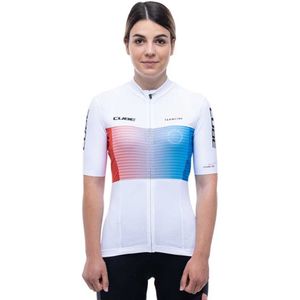 Cube Teamline Korte Mouw Wielertrui Wit M Vrouw