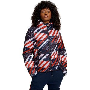 SUPERDRY Sportstyle Statement Puffer Jasje Dames - Navy Aop - M