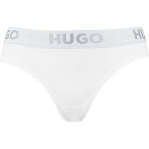 Hugo Boss dames HUGO sporty logo slip wit - S